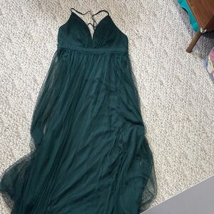 Lulu's Deep Green Maxi Dress